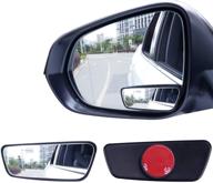 enhance your car's safety with livtee framed rectangular blind 🚗 spot mirrors - hd glass, abs housing, and adjustable stick (2 pcs) logo