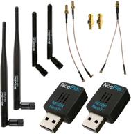 📡 nooelec dual-band nesdr nano 2+ ads-b bundle: enhanced stratux, avare, foreflight, flightaware & other ads-b applications. includes 2 sdrs, 4 antennas, 5 adapters. logo