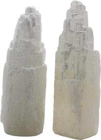 img 1 attached to 🧘 Soothing Crystalo - Selenite Skyscraper: 6 Inch Tall Natural Healing Crystal for Positive Energy