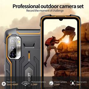 img 3 attached to 📱 CUBOT Kingkong 5 Pro: Unlocked Rugged Smartphone with Android 11, 8000mAh Battery, 6.1” HD+ Screen, 48MP Camera – Waterproof and Dual SIM, 4GB+64GB, US Version (Black+Orange)