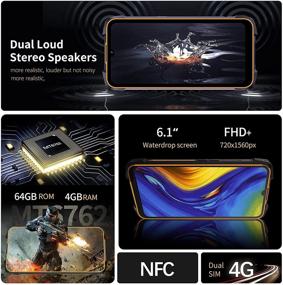 img 1 attached to 📱 CUBOT Kingkong 5 Pro: Unlocked Rugged Smartphone with Android 11, 8000mAh Battery, 6.1” HD+ Screen, 48MP Camera – Waterproof and Dual SIM, 4GB+64GB, US Version (Black+Orange)