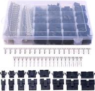 glarks 1940pcs 2.5mm pitch male/female plug housing and pin header assortment kit | perfect compatibility with jst-sm connector | 2/3/4/5/6/7/8/9 pin male and female options available logo