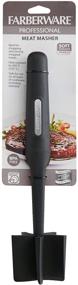 img 1 attached to Efficiently Mash Meat with the Farberware Pro Soft Meat Masher - 11-Inch, Black