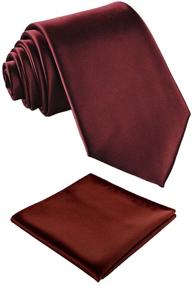img 4 attached to 👔 Handmade Classic Solid Necktie & Men's Accessories: Fortunatever Ties, Cummerbunds & Pocket Squares