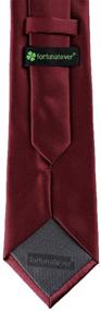 img 3 attached to 👔 Handmade Classic Solid Necktie & Men's Accessories: Fortunatever Ties, Cummerbunds & Pocket Squares