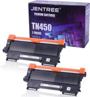 jentree tn450 tn420 compatible toner cartridge replacement for brother 🔧 hl-2230 hl-2240 hl-2240d hl-2270dw hl-2280dw mfc-7860dw hl-2220 dcp-7060d printer (black, 2 packs) logo