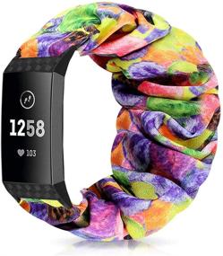 img 1 attached to AordKing Compatible For Fitbit Charge 3/Charge 4 SE Bands Scrunchie For Women Girl Wearable Technology