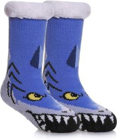 img 4 attached to 🧦 Cute Animal Slipper Socks for Toddlers: Perfect Christmas Boys' Clothing Addition