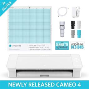 img 3 attached to Silhouette America Cameo-4-White Laser Printer, 25.2 x 10.9 oz 9.2, White Edition (Renewed) - Top-Quality Crafting and Printing Experience