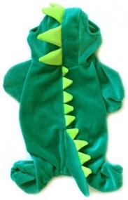 img 3 attached to 🦖 NACOCO Dog Dinosaur Costume: Stylish Green Pet Clothes for Medium & Large Dogs