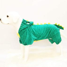 img 2 attached to 🦖 NACOCO Dog Dinosaur Costume: Stylish Green Pet Clothes for Medium & Large Dogs