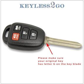 img 2 attached to Усилите безопасность автомобиля с помощью Keyless2Go: новый бесключевой пульт дистанционного управления для автомобилей, оснащенных ключом HYQ12BDM, с Г-чипом.