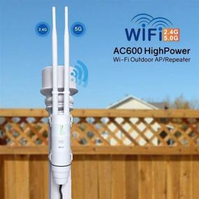 img 4 attached to 📶 Enhance Your Home Wi-Fi Signal with WAVLINK AC600 Outdoor Weatherproof Upgrade Version Extender