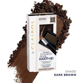 img 2 attached to 💇 Clairol Root Touch-Up Powder for Dark Brown Hair: Instant Temporary Concealment - 1 Count