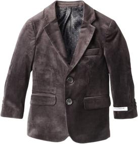 img 3 attached to Isaac Mizrahi Boys' Little Velvet Blazer Clothing and Suits & Sport Coats