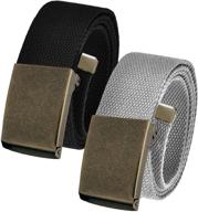 👔 canvas men's accessories and belts: antique buckle adjustable belt for a classic touch логотип