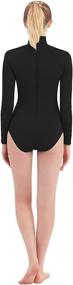 img 3 attached to 👕 Women's Turtleneck Spandex Long Sleeve Leotard by SUPRNOWA