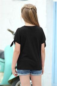 img 3 attached to GORLYA Girls' Clothing GOR1049 Sleeve T Shirt Pullover