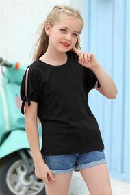 img 1 attached to GORLYA Girls' Clothing GOR1049 Sleeve T Shirt Pullover