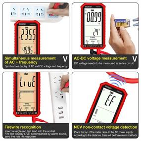 img 1 attached to SVOHZAV Auto-ranging Digital Multimeter – TRMS 6000 Counts Voltmeter with 4.8 Inch Display – NCV Electrical Tester for Measuring AC/DC Current, Capacitance, Resistance, Continuity, Temperature, and Diode