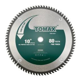 img 4 attached to 🔪 TOMAX 10-Inch 80 Tooth ATB Fine Finish Saw Blade: Ultimate Precision for a Flawless Cutting Experience