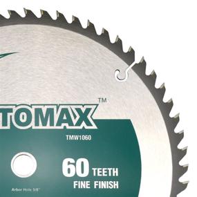 img 1 attached to 🔪 TOMAX 10-Inch 80 Tooth ATB Fine Finish Saw Blade: Ultimate Precision for a Flawless Cutting Experience