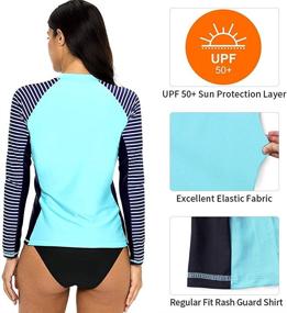 img 1 attached to CharmLeaks Womens Rashguard Swimsuit Athletic