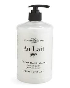 img 1 attached to 🖐️ Deluxe Rejuvenation: Scottish Fine Soaps Au Lait Cream Hand Wash for Silken Hands - 25 FL. OZ.