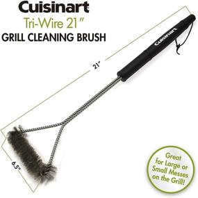 img 2 attached to 🔥 Cuisinart 21-Inch Tri-Wire Grill Cleaning Brush in Black/Silver for Optimal SEO