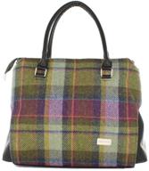 👜 mucros weavers women's handbag - emily style - irish wool tweed & pu leather: authentic irish craftsmanship logo
