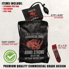 img 3 attached to 🦏 The Rhino Strong Commercial Grade Air Wedge Bag Pump: Professional Leveling Kit and Alignment Tool - Inflatable Shim Bag (Single)