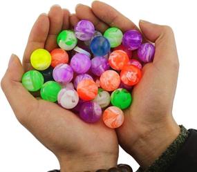 img 2 attached to 🏀 A-Greatca Bouncing Balls: Mini Balls with Neon Rubber Coating