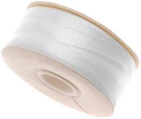 img 1 attached to High-Quality 64-Yard NYMO Nylon Beading Thread Size D for Delica Beads in White - Ideal for Beading Projects