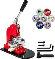 🔘 vevor button maker 2.28inch 58mm button badge maker kit with 500 pcs circle button parts and circle cutter - professional punch press machine (58mm 500p) logo