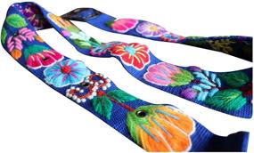 img 2 attached to 🌸 Vibrant Handcrafted Floral Embroidered Women's Accessories by RAYMIS