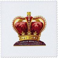 3drose qs_58486_2 crown quilt square 6 inch logo