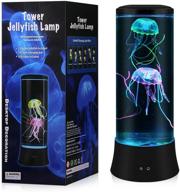 🌊 meloki jellyfish lava lamp - led night light with 7 color changing - home office trippy room decor gift for adults, teens, kids - ideal for birthdays, christmas, new year логотип