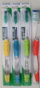 img 1 attached to 🦷 Get the Ultimate Oral Care with Gum 590 Technique Complete Care Toothbrush 6 Pack - Full - Soft