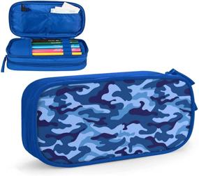img 4 attached to Pencil Capacity Camouflage Organizer Durable