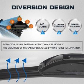 img 1 attached to 🚗 16-Inch + 14-Inch + 14-Inch Premium Windshield Wiper Blade Set - Genuine OEM Replacement for Toyota FJ Cruiser 2014-2007 (Pack of 3)