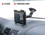 📱 ram-b-166-un8u x-grip with ram twist-lock suction cup mount: securely mount 7"-8" tablets on vehicle windshields! логотип