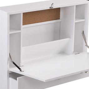 img 1 attached to 🪑 SEI Furniture Willingham Wall Mount Folding Desk: Space-Saving White Solution