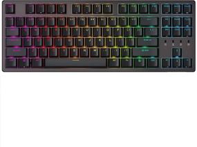 img 4 attached to 🎮 Durgod K320 Nebula TKL Mechanical Gaming Keyboard - 87 Keys | Double Shot PBT | USB Type C | Cherry Black | RGB