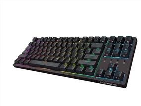 img 1 attached to 🎮 Durgod K320 Nebula TKL Mechanical Gaming Keyboard - 87 Keys | Double Shot PBT | USB Type C | Cherry Black | RGB