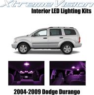 xtremevision interior led for dodge durango 2004-2009 (7 pieces) pink interior led kit installation tool logo