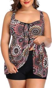 img 2 attached to 👙 Paisley Swimwear: Yonique Tankini Swimsuits for Women's Clothing in Swimsuits & Cover Ups
