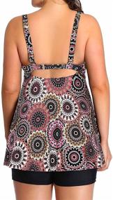 img 3 attached to 👙 Paisley Swimwear: Yonique Tankini Swimsuits for Women's Clothing in Swimsuits & Cover Ups