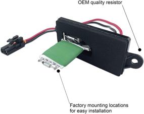 img 1 attached to HVAC Вентилятор сопротивления двигателя - Заменяет 89019089 - Совместим 🔌 с Chevy, GMC и Cadillac - Silverado, Tahoe, Suburban, Avalanche, Sierra, Yukon