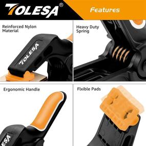 img 1 attached to 🔒 TOLESA 8-Piece Vise Grip Clamp Set - The Ultimate Solution for Secure Locking