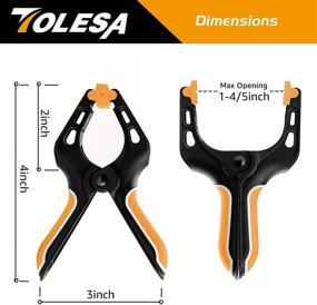 img 2 attached to 🔒 TOLESA 8-Piece Vise Grip Clamp Set - The Ultimate Solution for Secure Locking